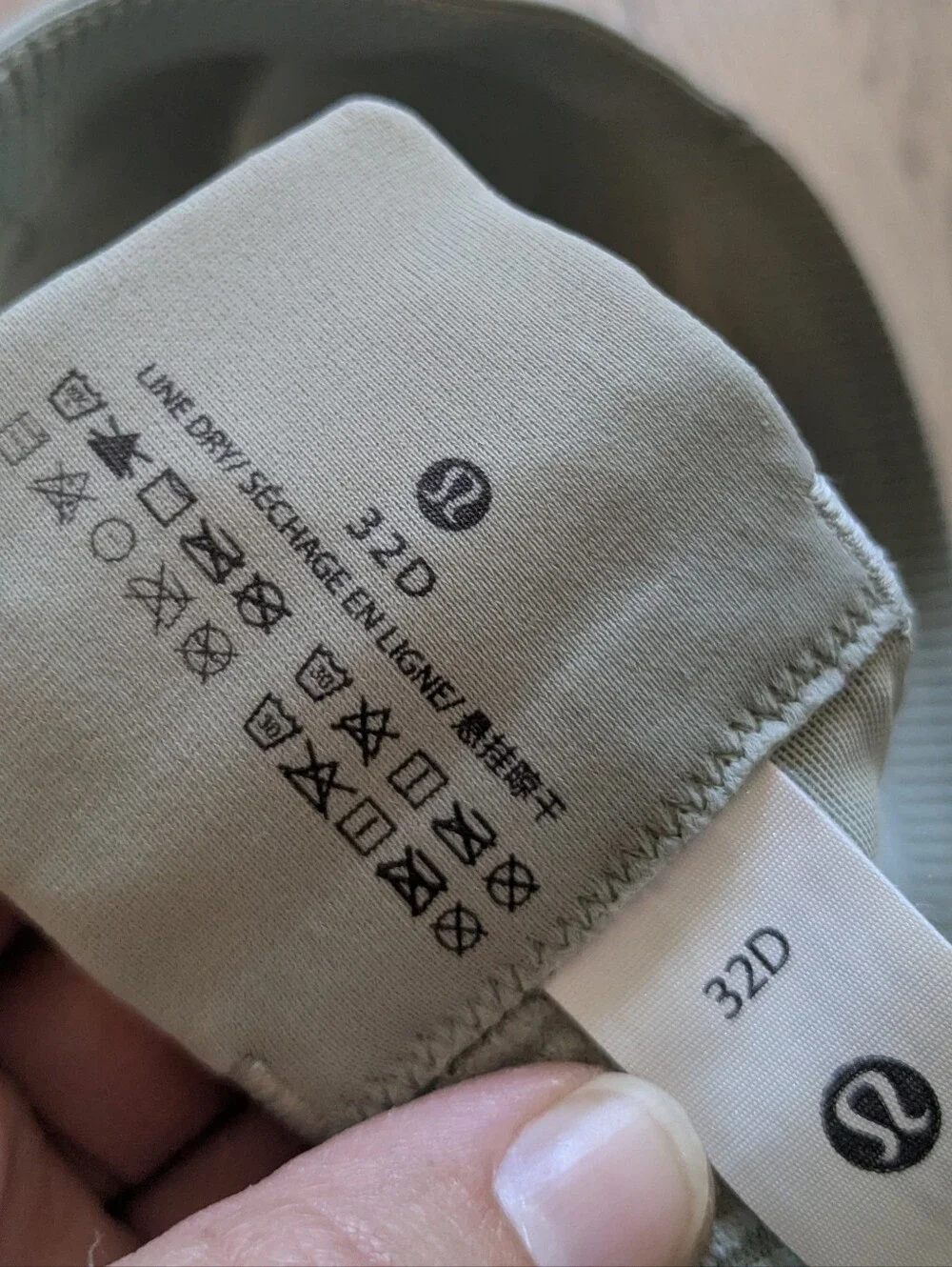 NEW Lululemon Energy High Support Bra In Raw Linen